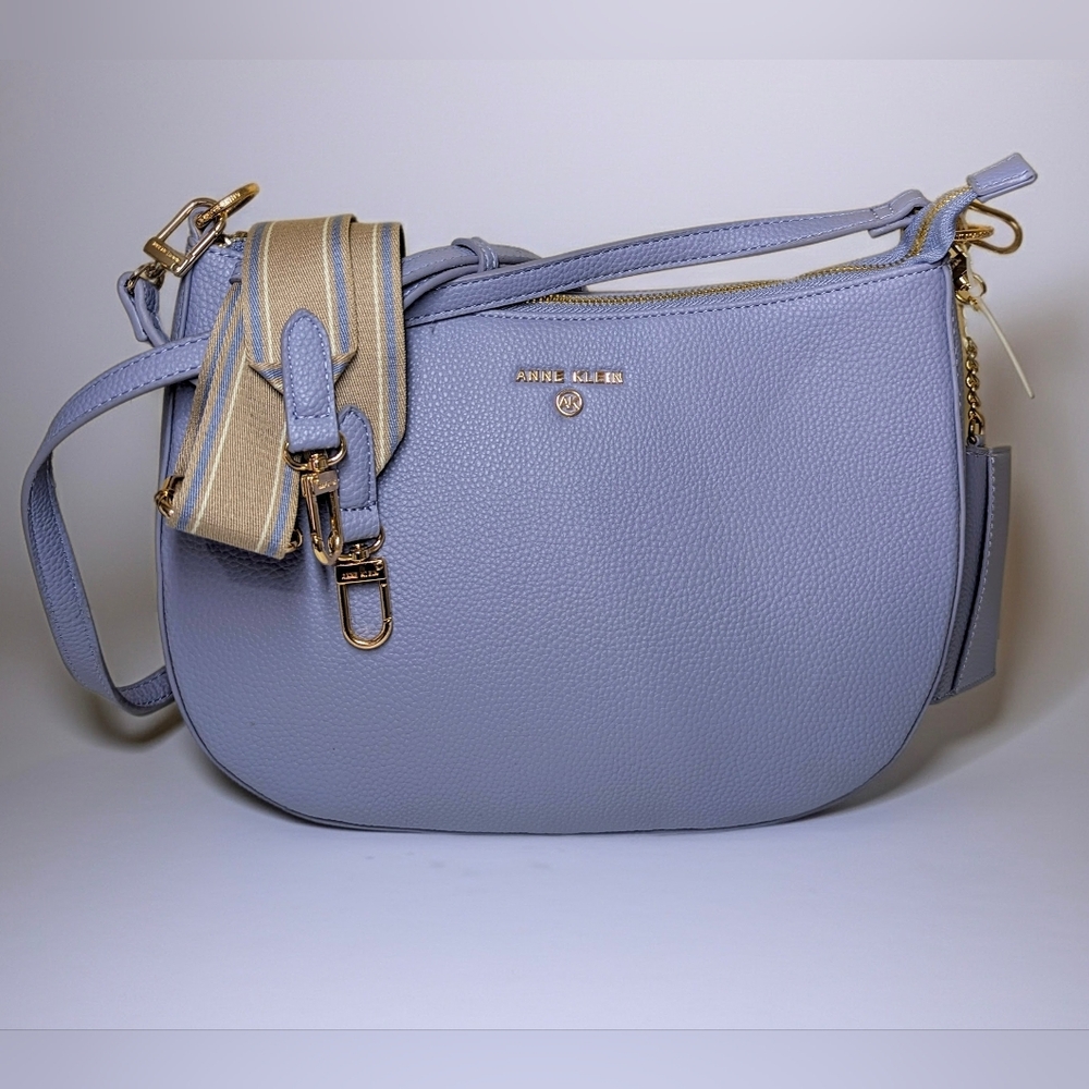 Anne Klein Light Purple Crossbody Bag With Coin Purse